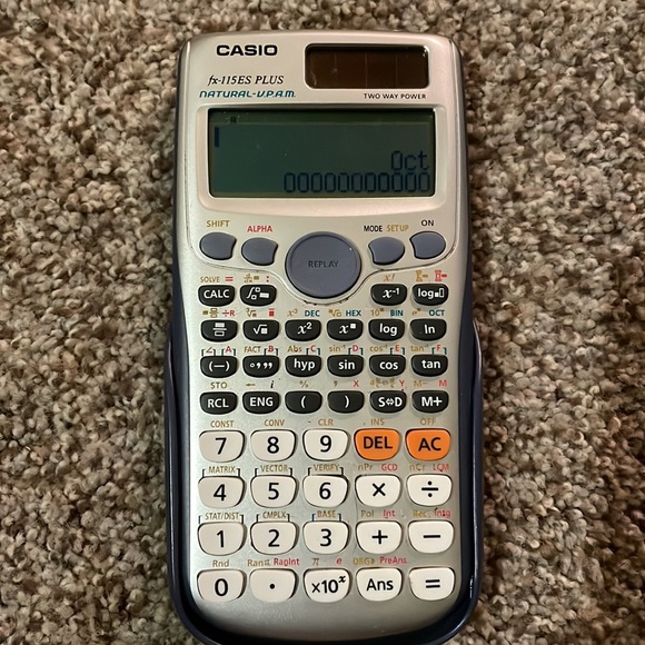Casio Fx-9750gii Graphing Calculator With Cover Works Great - Picture 1 of 4